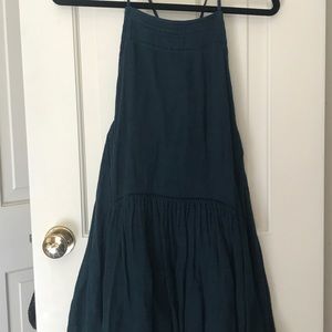 Free People Dark Teal Swing Dress